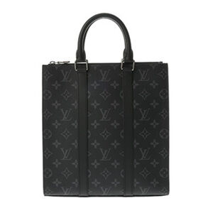 LOUIS VUITTON Louis Vuitton Monogram Eclipse Sac Plat Cross Black Gray M46098...